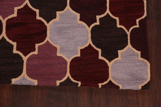 Contemporary Trellis Oriental Area Rug Hand-tufted Wool Carpet 8x11