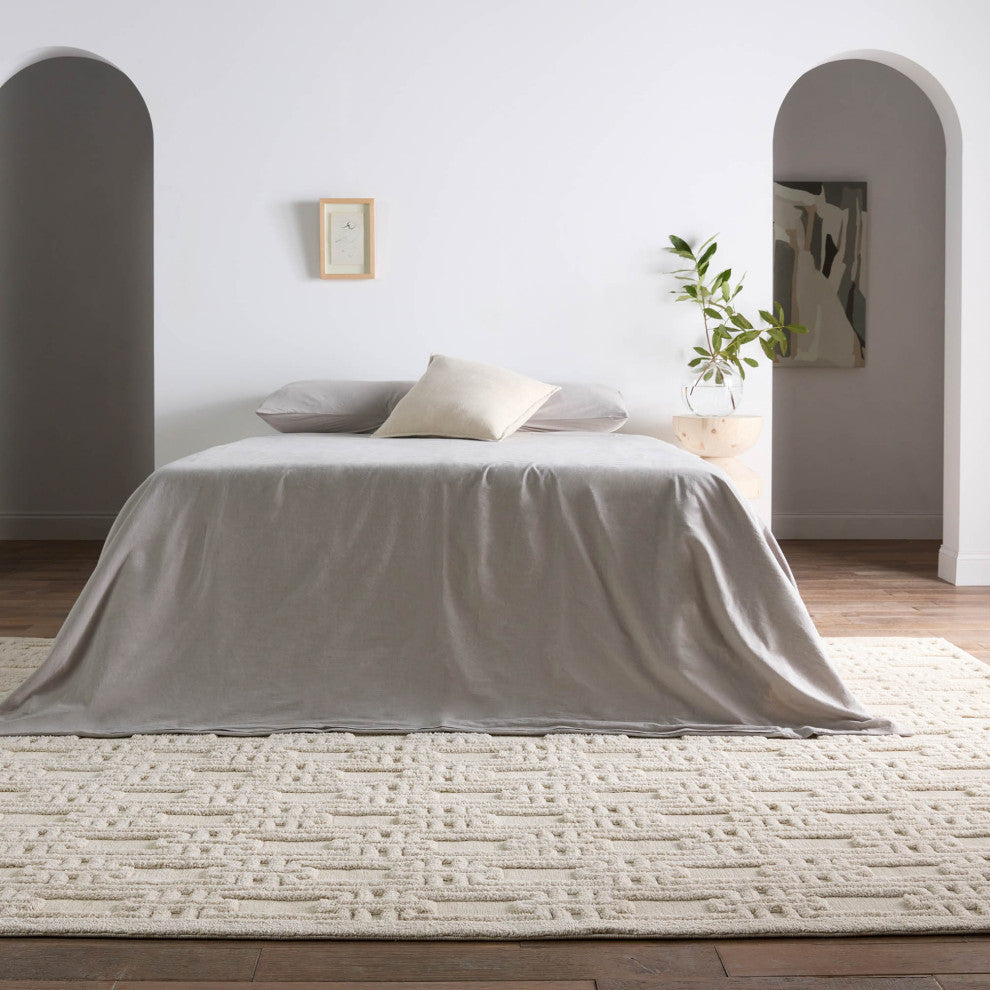 Jaipur Living Torean Geometric Cream Area Rug 6'7"X9'6"