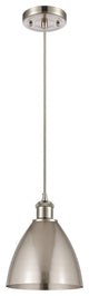 Ballston Dome Mini Pendant, Brushed Satin Nickel, LED