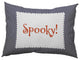 Halloween Spooky Ticking Accent Pillow, Navy, 14"x20"