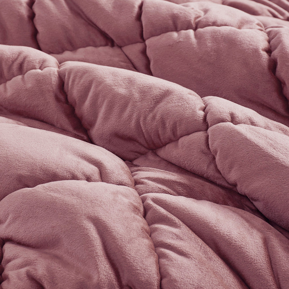 Intelligent Design Velvet Dream Puff 3 Piece Comforter Set