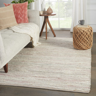 Jaipur Living Sanja Handmade Solid Area Rug, Pink/Cream, 5'x8'