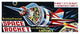 "Space Rocket with Revolving Capsule" Paper Print by Retrorocket, 38"x16"