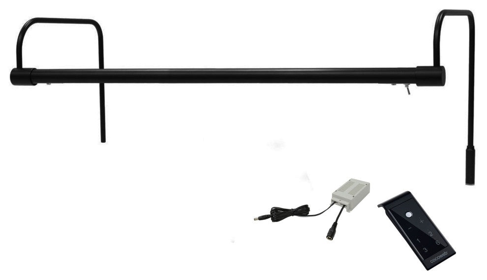 21" Tru-Slim Picture Light, Black With Plug-in and Remote