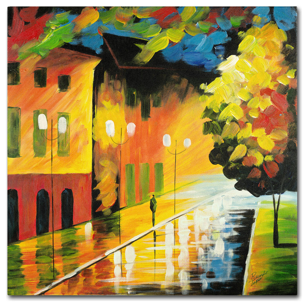 'Street Light' Canvas Art by Ricardo Tapia