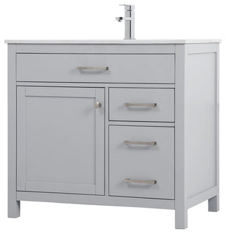 36" Single Bathroom Vanity, Grey