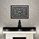 Viola Wrought Iron Matte Finish 12"x 18" Hand Made Metal Mural Tile