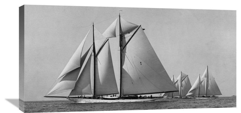 "Schooner Race" Artwork, 36"x18"