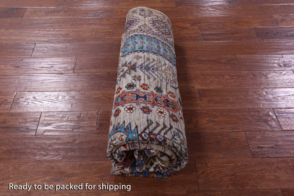 Handmade Fine Turkmen Ersari Wool Rug 5' 8" X 7' 9" - Q12397
