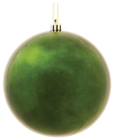 Vickerman 8" Moss Green Shiny Ball Ornament