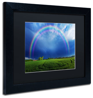 'Lucky Rainbow' Matted Framed Canvas Art by Philippe Sainte-Laudy