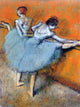 Edgar Degas Dancers at the Barre, 21"x28" Gallery Wrapped Canvas Print