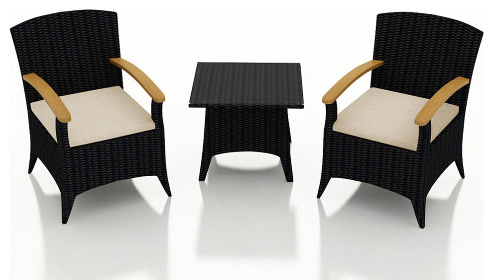 Arbor 3 Piece Chat Set, Canvas Flax