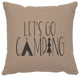 Image Pillow 16x16 Go Camping Cotton Alabaster