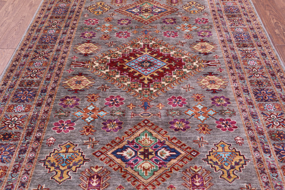 Super Kazak Handmade Wool Rug 5' 11" X 6' 10" Q10628