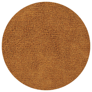 Ensign Contemporary Area Rug, Orange, Orange, 7'9 Round