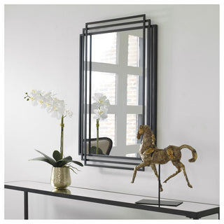 Uttermost 09768 Amherst 23-3/4" W x 36-1/2" H Rectangular Framed - Matte Black