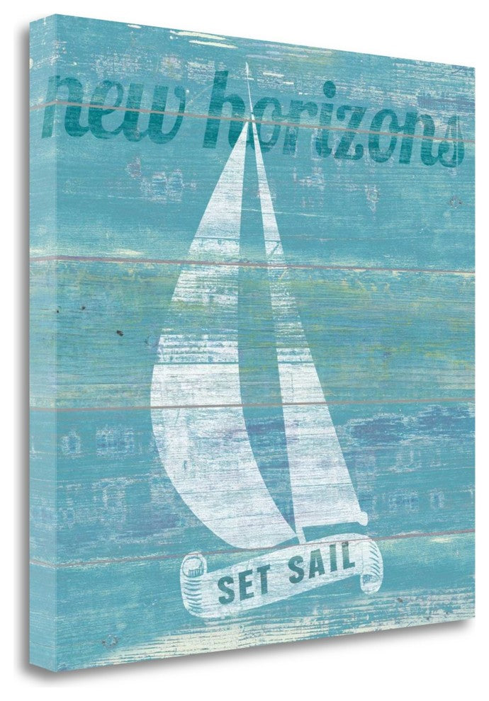 "Drift Sailboat" By Sue Schlabach, Giclee Print on Gallery Wrap Canvas