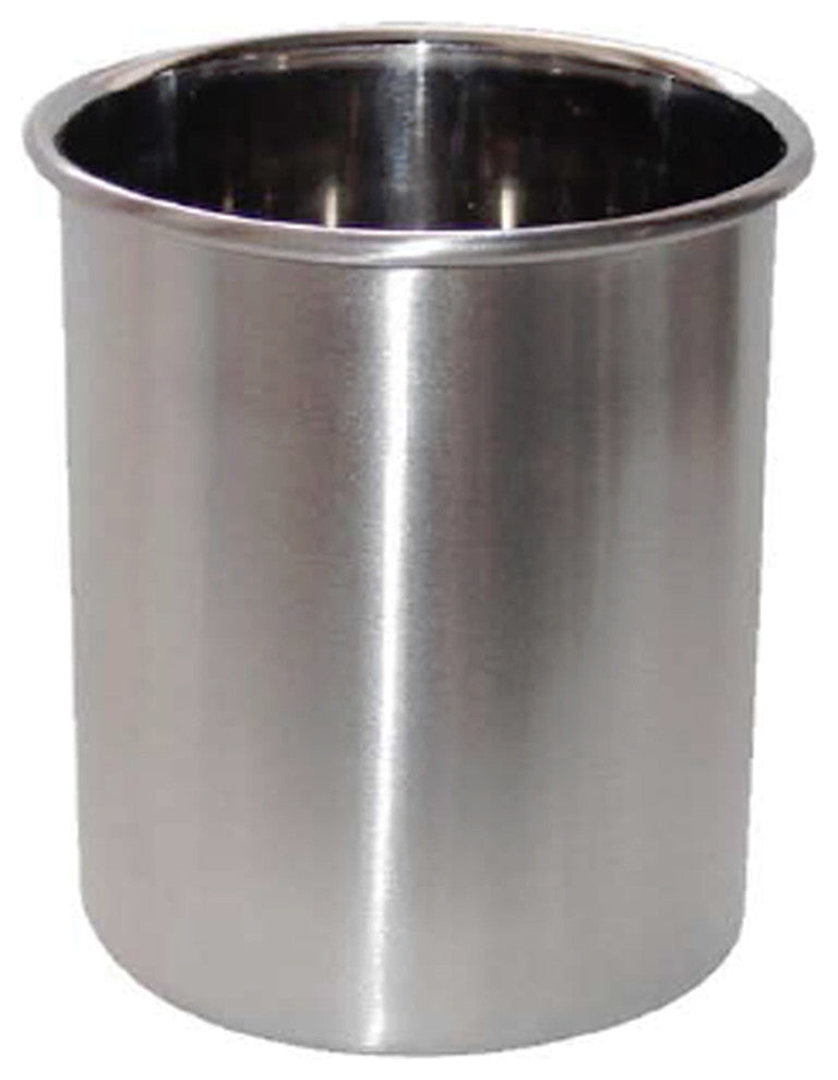 nu steel 4-Quart Utensil Holder, Brushed Stainless