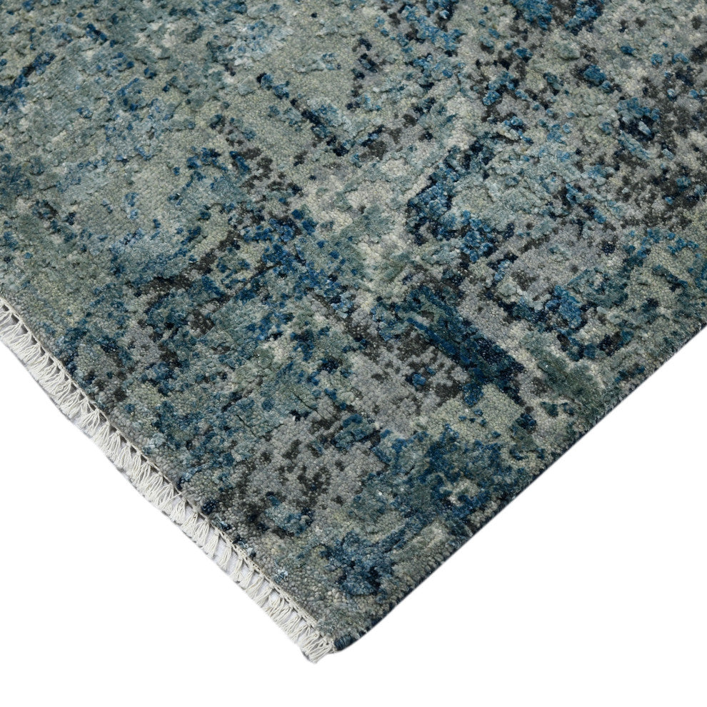Mystique Linden Area Rug, Blue, 9' x 12', Abstract
