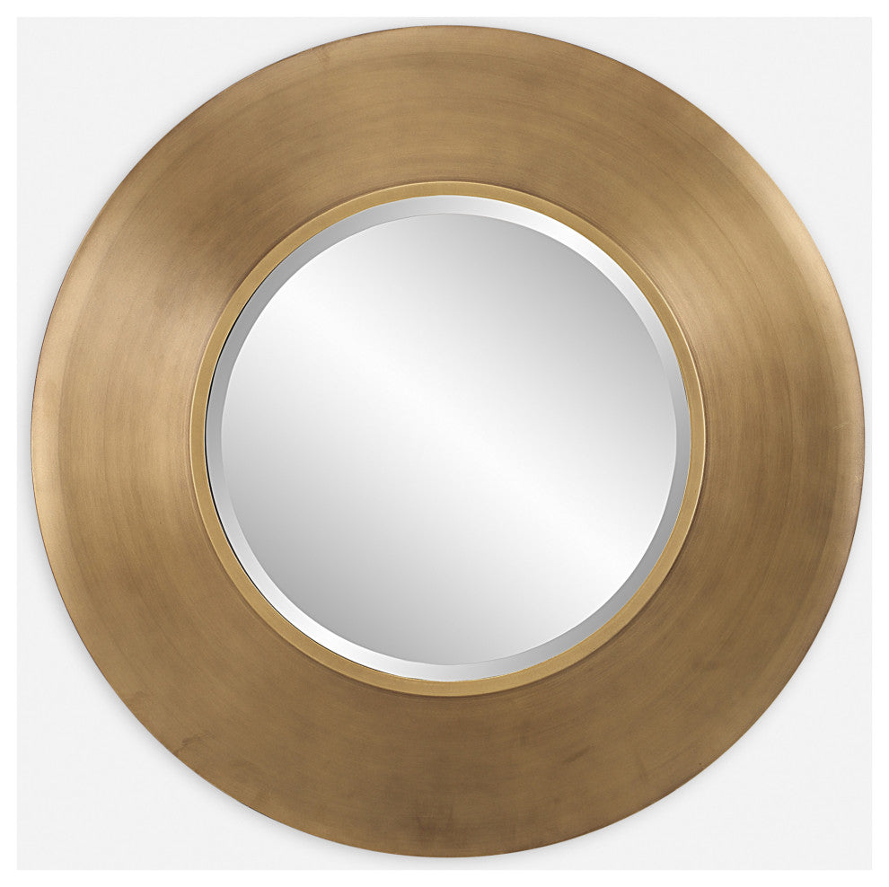 Uttermost 09959 Contessa 29-1/2" Diameter Circular Framed - Antiqued Gold