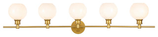 Elegant Lighting LD2327 Collier 5 Light 47"W Vanity Light - Brass