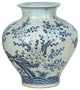 Blue White Plum Blossom Fluted Jar
