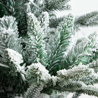 7ft. Pre-Lit Artificial Fraser Fir Flocked Christmas Tree