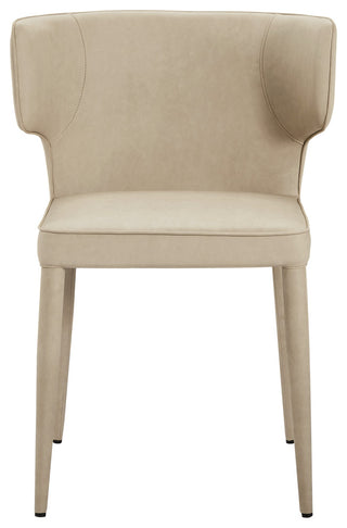 Elite Living Melore Wingback Upholstered Dining Side Chair, Taupe