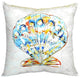 Teal Scallop No Cord Pillow - Set of Two 18x18