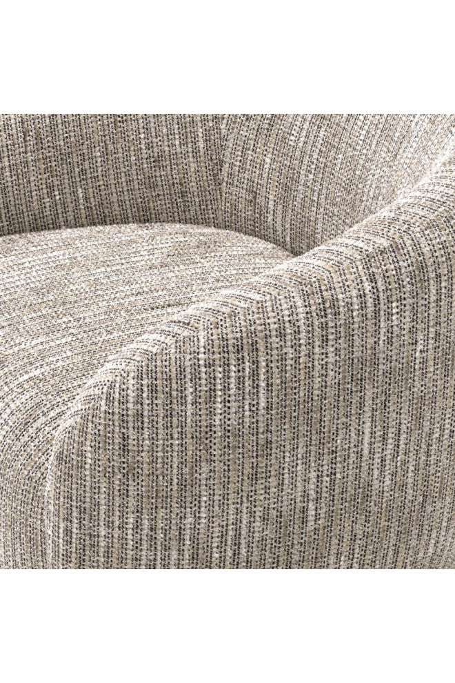 Round Upholstered Swivel Chair | Eichholtz Brice
