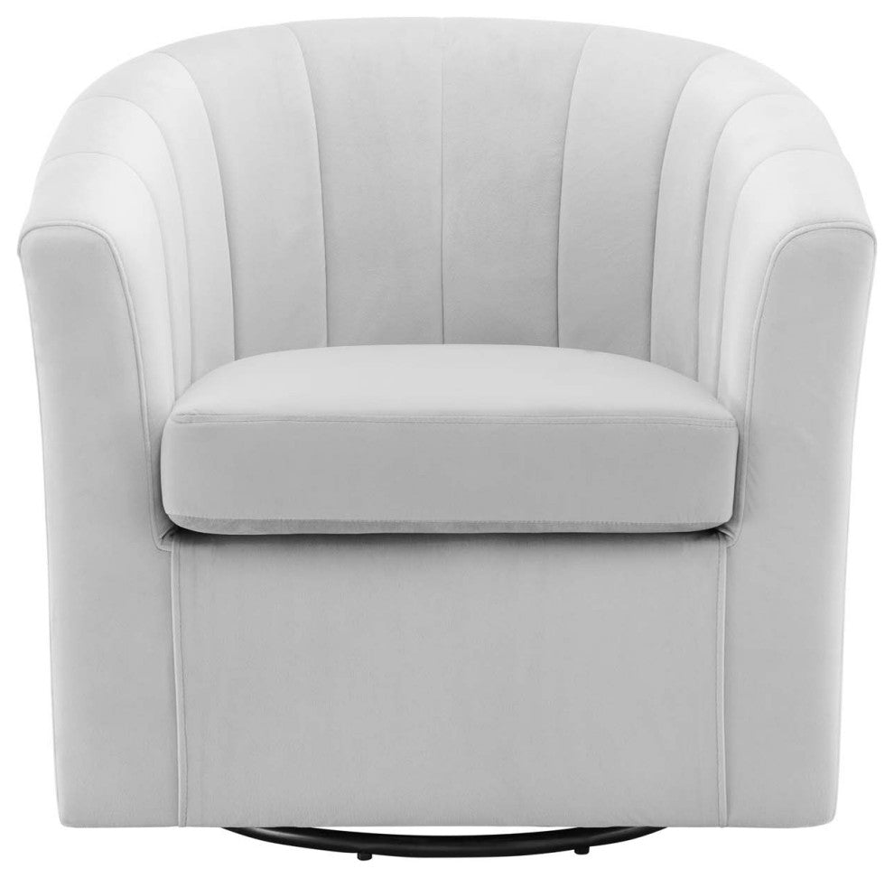 Armchair Accent Chair, Velvet, Gray, Modern, Living Lounge Hospitality