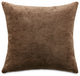 The Smith 20" Square Chenille Pillow, Set of 2, Chocolate