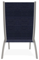 Dune Sling Stackable Outdoor Hydro-Lounge Chaise, Collect Indigo/Warm Gray