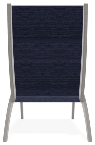 Dune Sling Stackable Outdoor Hydro-Lounge Chaise, Collect Indigo/Warm Gray