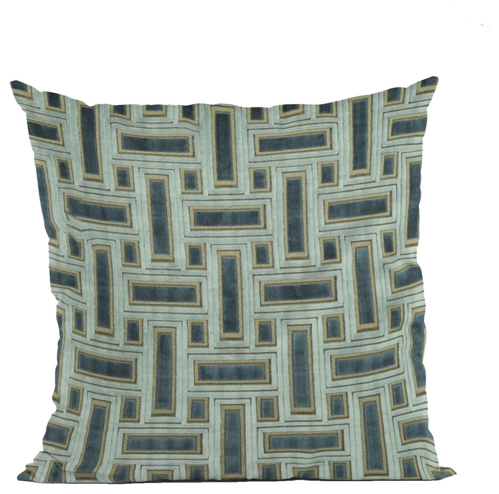 Hazy Stony Cut Velvet, Some Sparkle To It Luxury Throw Pillow, 16"x16"