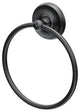 Designer II Towel Ring, Matte Black