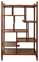 Chinese Light Brown Hauli Rectangular Small Curio Display Stand Hws1740