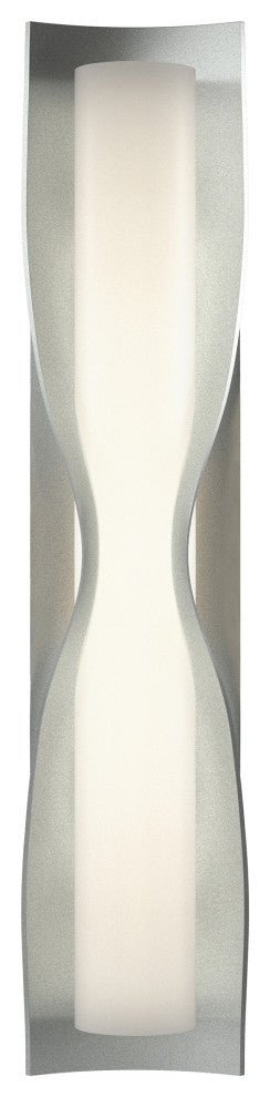 Dune Large Sconce, Vintage Platinum Finish, Opal Glass
