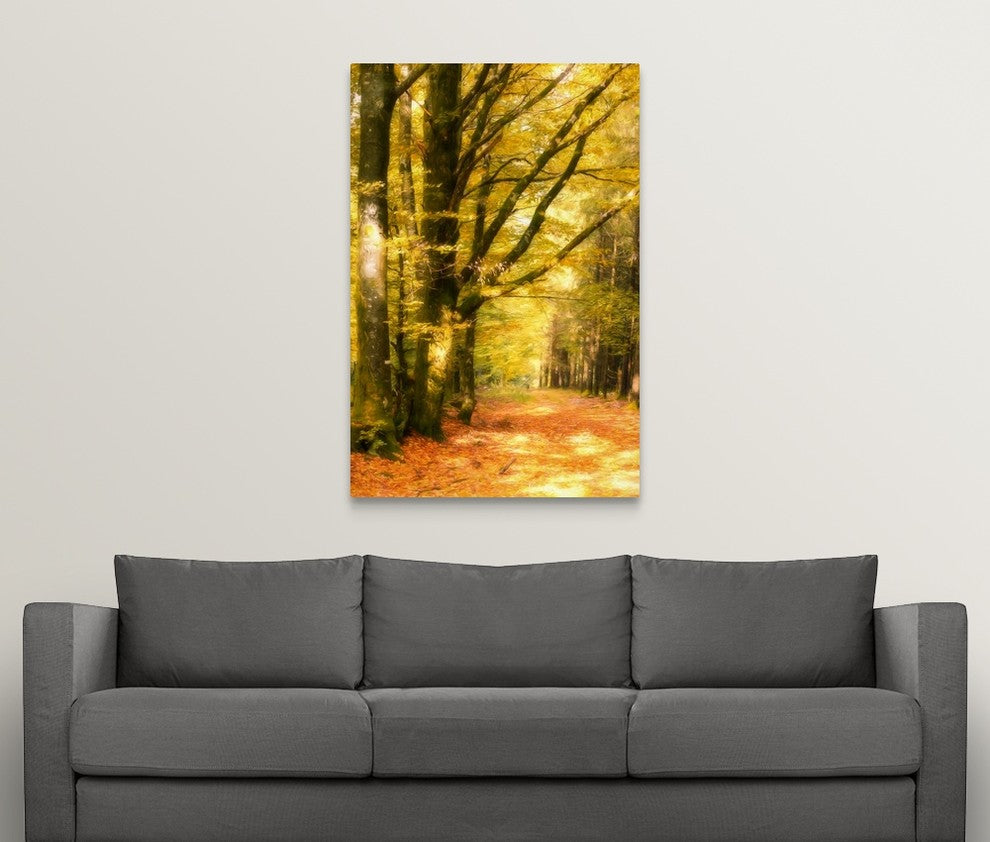 "Yellow Wood" Wrapped Canvas Art Print, 32"x48"x1.5"
