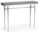 Wick 42" Console Table, Sterling Finish, Maple Grey Accents