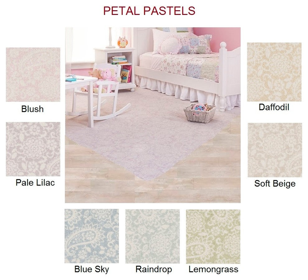 Petal Pastels 40 Oz. Nylon Carpet, Blush, 1 Sample 6"x6"