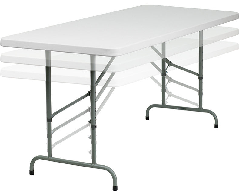 30x72 White Plastic Fold Table
