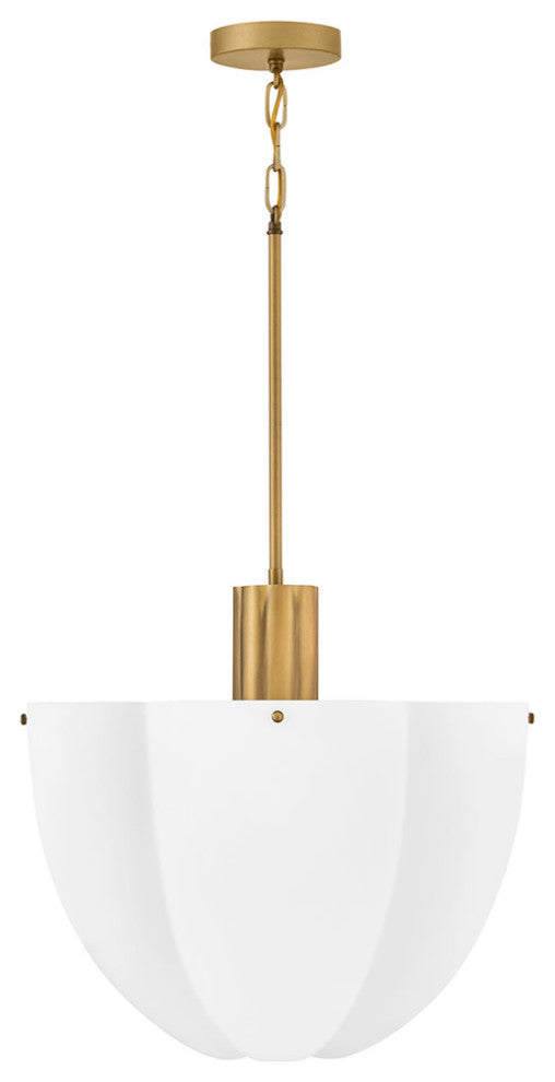 Hinkley Becca Large Pendant, Heritage Brass