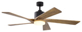 Wedgewood Black Indoor/Outdoor 60" DC Ceiling Fan Light Kit and Remote