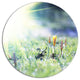 Beautiful First Spring Flowers At Dawn, Floral Round Wall Art, 36"