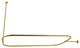 Kingston Brass CC315 Rectangular Shower Rod - Brushed Brass