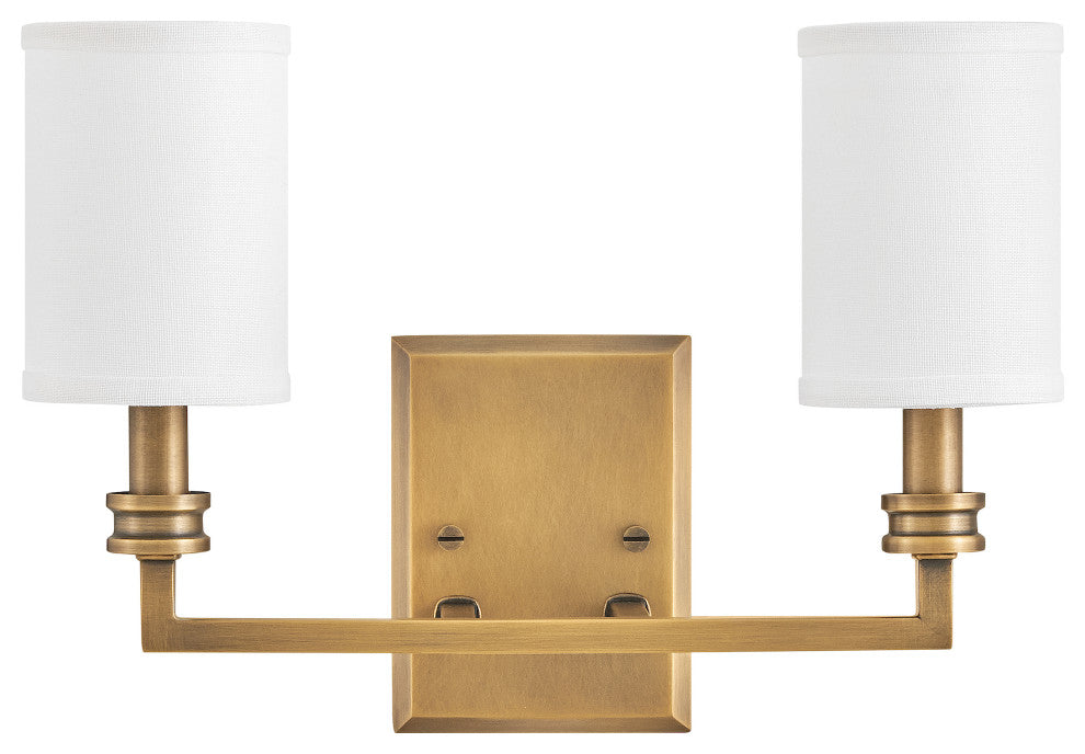 Hinkley Moore Medium Sconce, Heritage Brass