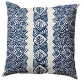 Central Comb Pillow, Blue, 26"x26"