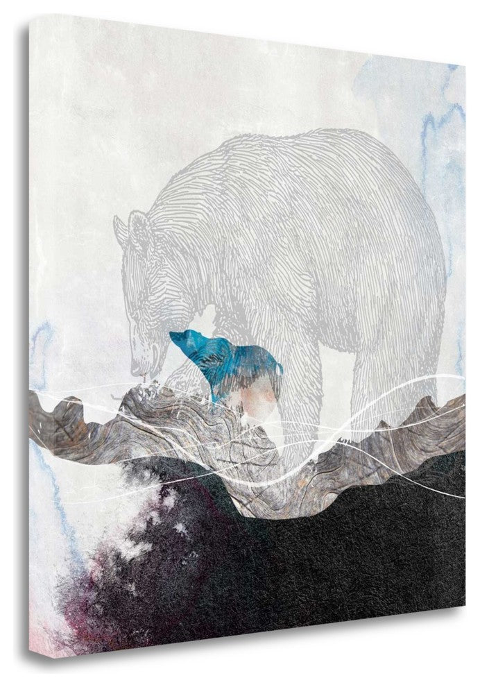 "Bear 2" By Louis Duncan-He, Giclee Print on Gallery Wrap Canvas, Ready to Hang